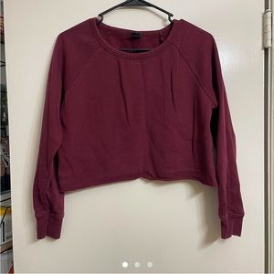 Empyre Cropped Maroon Sweatshirt
